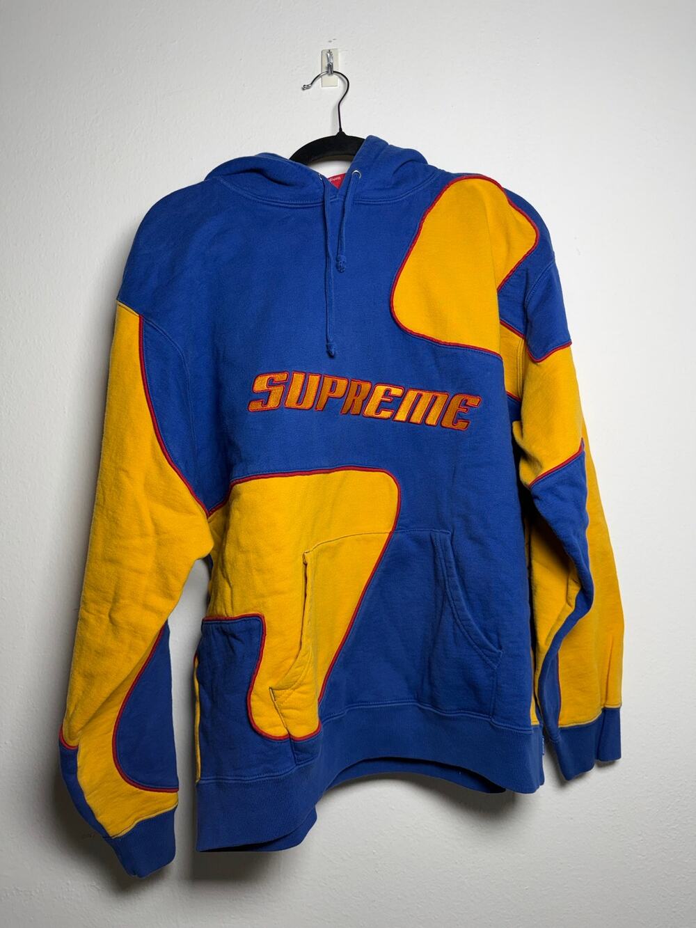 Supreme Big S Embroidered Hooded Sweatshirt Royal